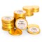 80 Pcs Rainbow Kid's Birthday Candy Party Favors Chocolate Coins with Gold Foil